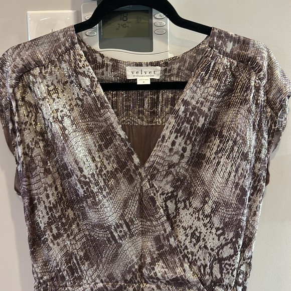 Velvet By Graham & Spencer Regan Snake Printed Mini Dress - Picture 4 of 8